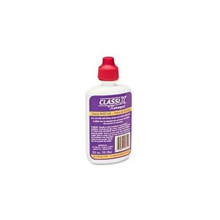 Shachihata Xstamper Classix Refill Ink, For Classix Self-Inking Stamps Only, 2 fl. oz. Bottle, Red 40711